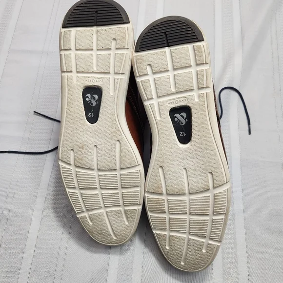 Thomas & Vine Men’s Leather Lace-up Boot Size 12 Brown with white soles - Picture 9 of 14